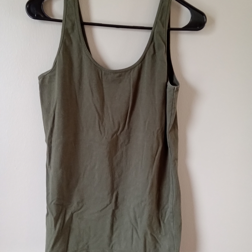 Maurices Khaki Green Women's Tank Top